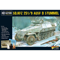 Sd.Kfz 251/9 Ausf D Halbkettenfahrzeug (Stummel). Bolt Action.