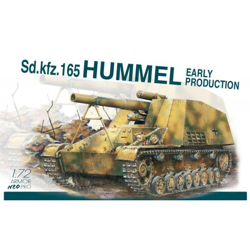 Sd.Kfz.165 Hummel, versión inicial. Sd.Kfz.165 Hummel, versión inicial.