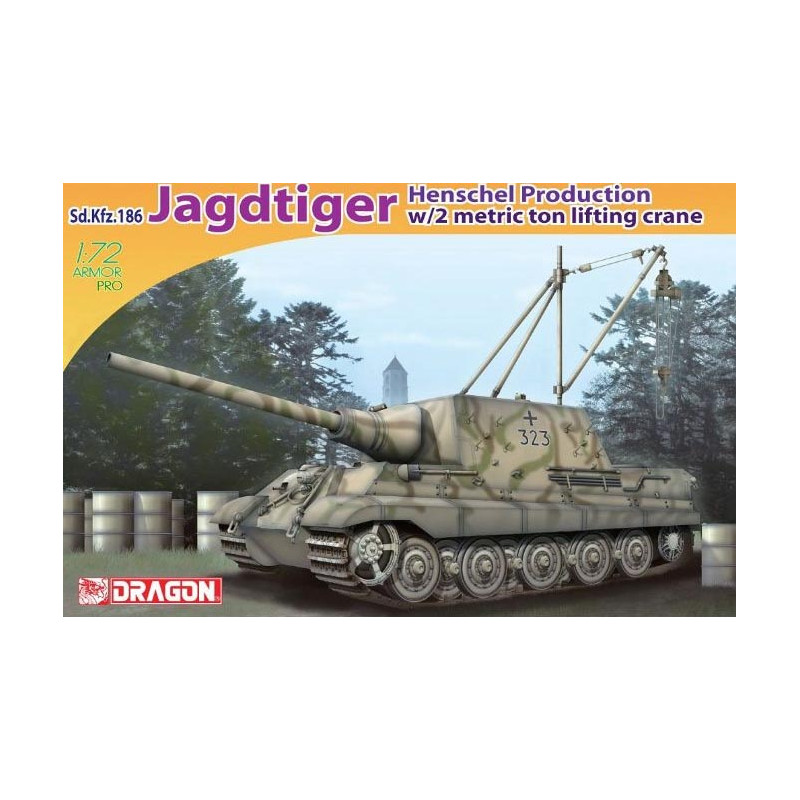 Sd.Kfz.186 Jagdtiger, producción Henschel. Sd.Kfz.186 Jagdtiger, producción Henschel.