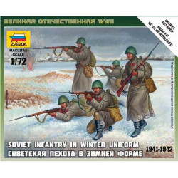 Soviet infantry in winter.