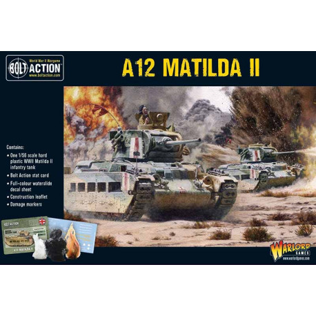 Tanque de infantería A12 Matilda II. Bolt Action.