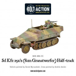 Sd.Kfz 251/2 Ausf D Halbkettenfahrzeug (8cm Granatwerfer). Bolt Action.
