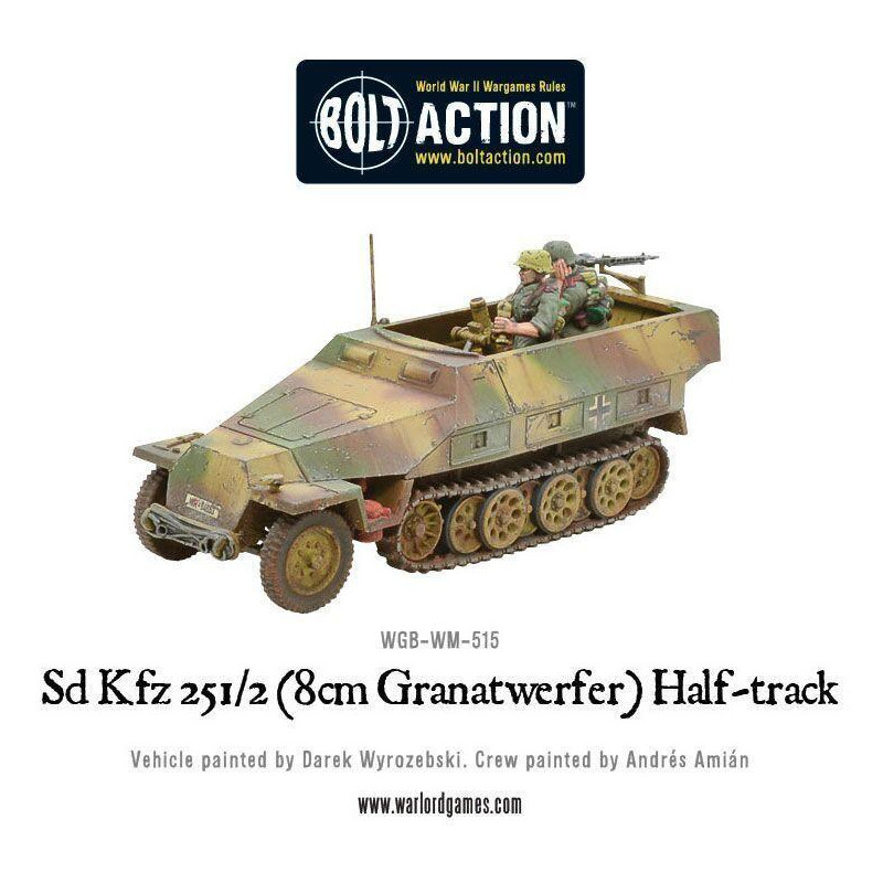 Semioruga Sd.Kfz 251/2 Ausf D (8cm Granatwerfer). Bolt Action.
