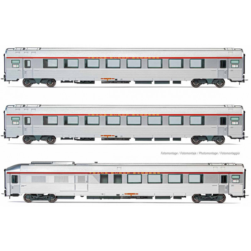 3-unit pack “TEE L’Arbelete”, SNCF. 3-unit pack “TEE L’Arbelete”, SNCF.