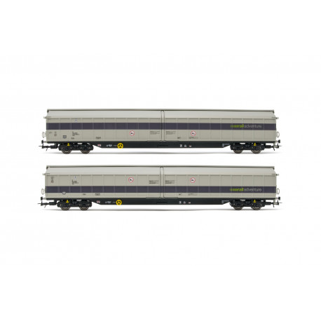 Railadventure sliding wall wagon (x2).