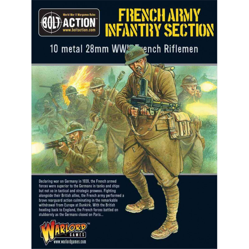 Sección de infantería del ejército francés. Bolt Action.