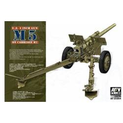 U.S. 3 polegadas Gun M5 na carruagem M1.