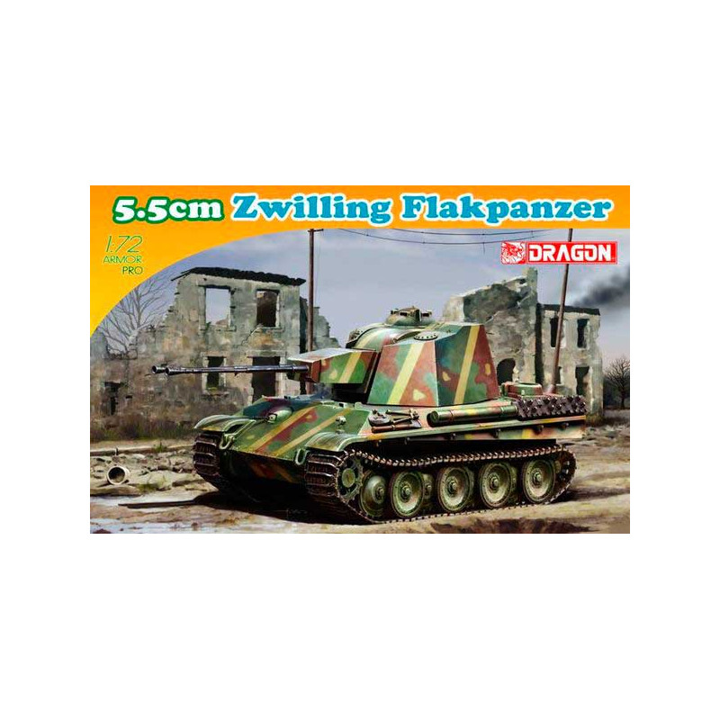 5.5 cm Zwilling Flakpanzer. DRAGON 7488