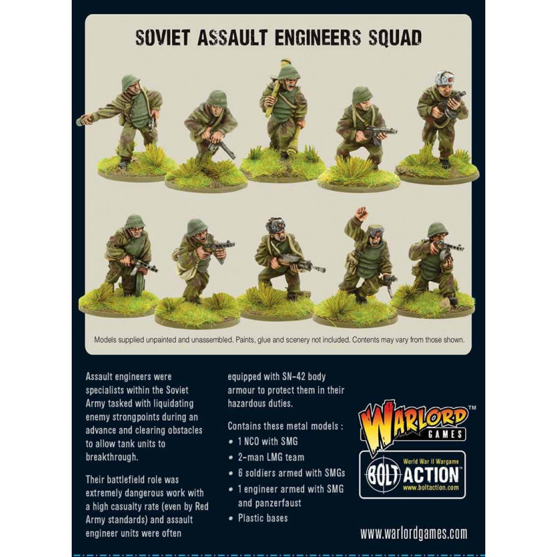 Bolt Action Soviet Army Support Group Winter Figures 1:56 WWII Military Wargaming Plastic Model Kit 402214005
