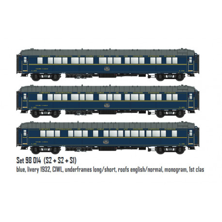 CIWL sleeper coaches set, S1 and S2.