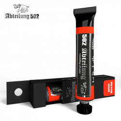 Tinta a óleo, vermelho quente, 20 ml.