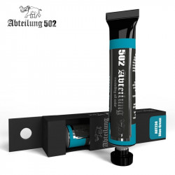 Tinta a óleo, azul-esverdeada, 20 ml.