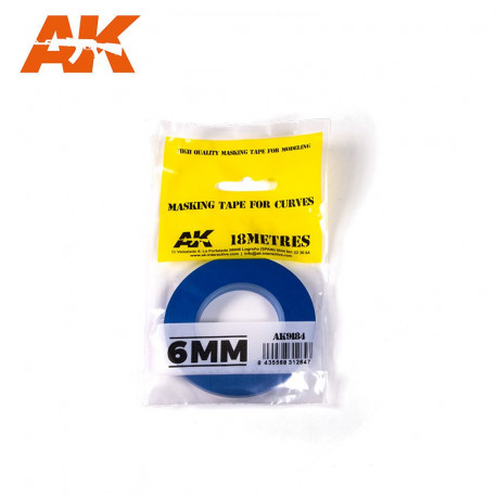 Blue masking tape. 6,0 mm.