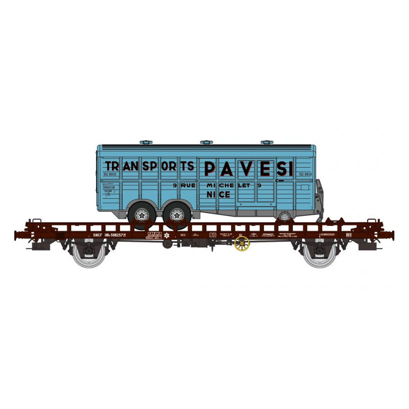 Wagon type UFR Pavesi, SNCF. Wagon type UFR Pavesi, SNCF.