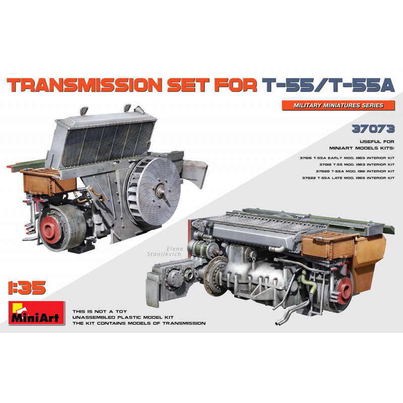 Transmission set for T-55/T-55A.