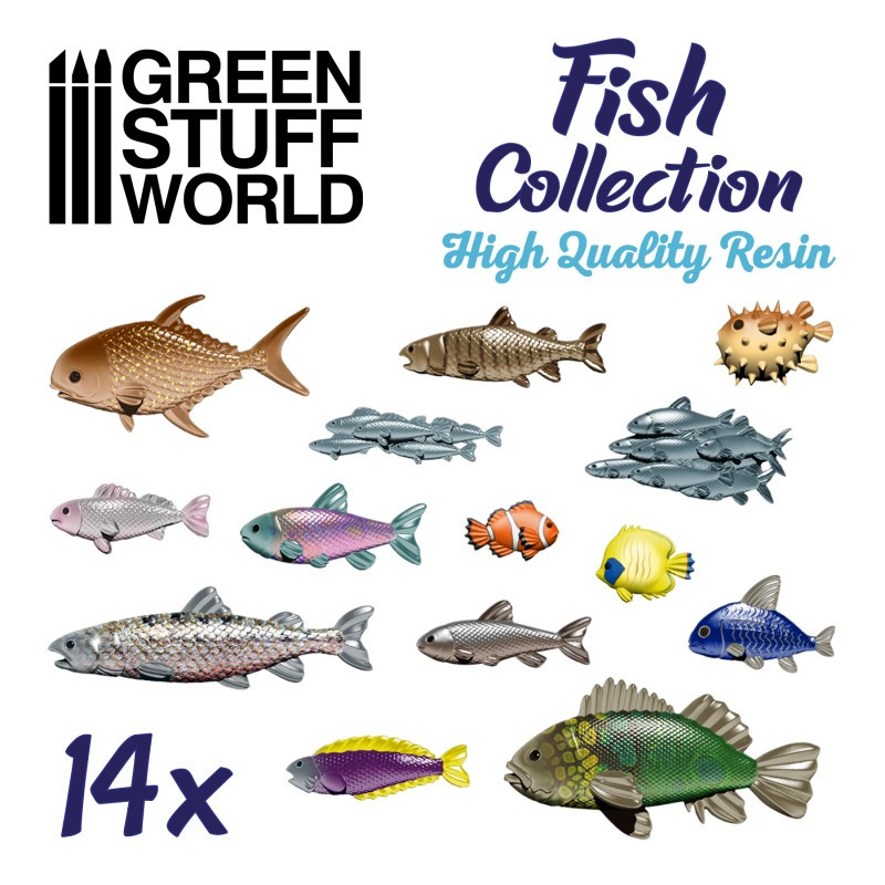 Fish Resin Set. GREEN STUFF WORLD 503707