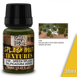 Pâte de texture acrylique « argile éclaboussée verte » (30ml).