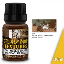 Pasta de textura acrílica "marrom salpicada de lama" (30ml).