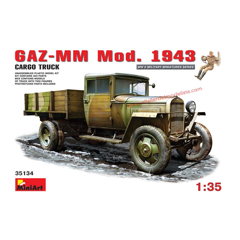 Camión soviético GAZ-MM, 1943. MINIART 35134