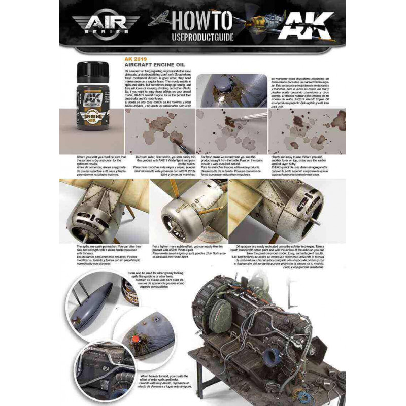 Aircraft engine oil. 35 ml. AK INTERACTIVE AK2019