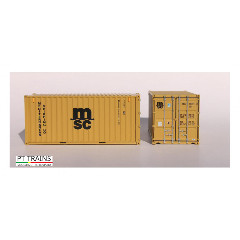 Contenedor 20' DV ''MSC''. Contenedor 20' DV ''MSC''.