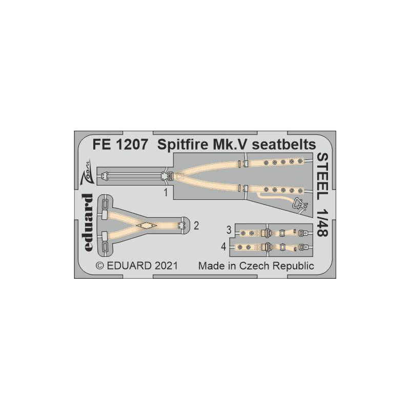 Cinturones para aviones Spitfire Mk.V.