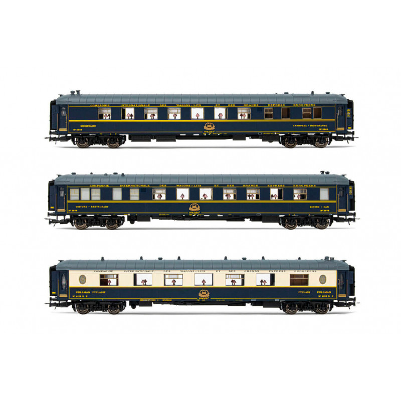 Train Arnold N – Set 2 Voitures Flèche D’Or, Bleu & Vanille, époque III, édition Limitée