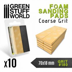 Foam sanding pads. 180 grit.