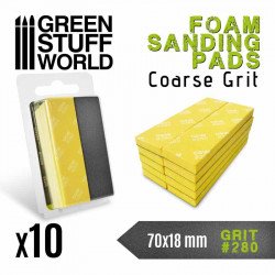 Foam sanding pads. 280 grit (x10).