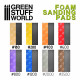 Foam sanding pads. 800 grit (x10).
