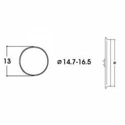 Aros de adherencia DC. 14,7 - 16,5 mm (x10).