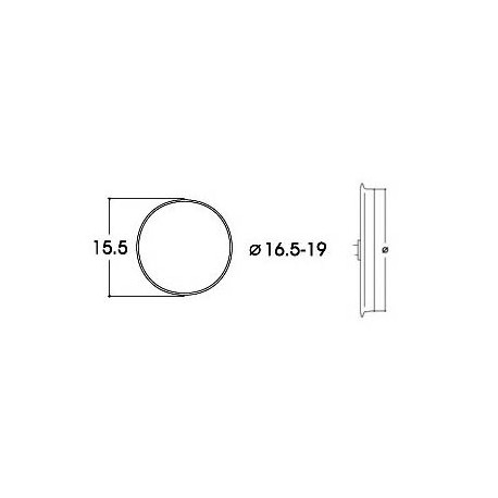 DC Traction Tire. 16,5 - 19,0 mm (x10). ROCO 40072