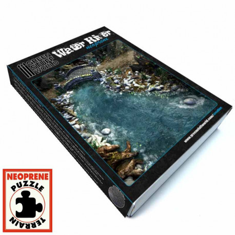 Water river. Neoprene terrain set.