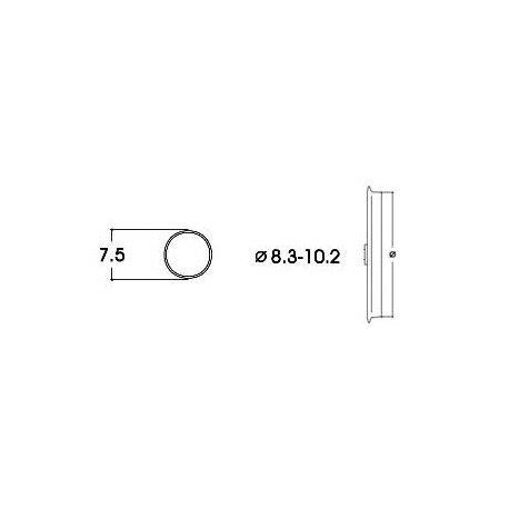 Aros de adherencia DC. 8,3 - 10,2 mm (x10). ROCO 40068