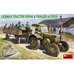 Tractor alemán D8506 con tripulación.