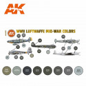 Colores de mitad de la guerra de la Luftwaffe de la WWII.