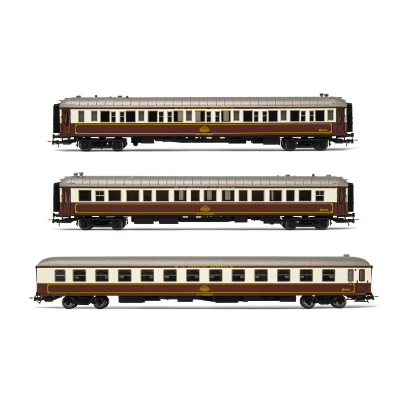 Set de 3 coches "Al-Andalus", RENFE. Set de 3 coches "Al-Andalus", RENFE.