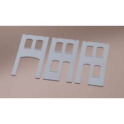 Paredes frontales para sistema modular.
