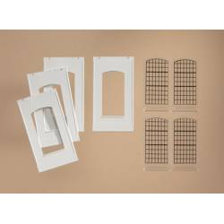 Industrial windows for modular system.