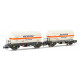 Set de 2 vagones cisterna PR Repsol Butano, RENFE.