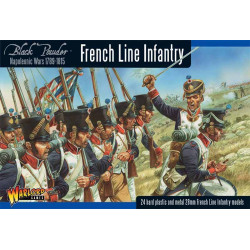 Infantería de línea francesa napoleónica.