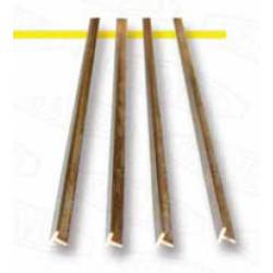 Brass profile T. 2 x 2 mm.