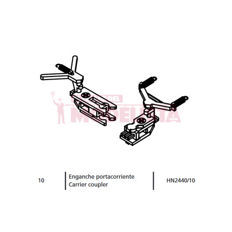 Carrier coupler for RENFE 440 units.