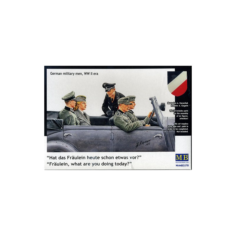 Oficiales alemanes en coche. MASTER BOX 3570