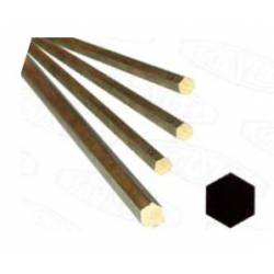 Hexagonal brass profile. 1 mm.