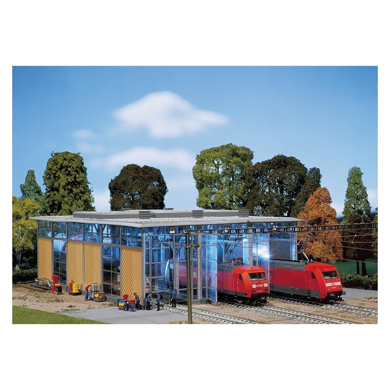 Electric engine shed, three tracks. FALLER 120217