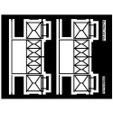 Balconcillo para furgón D-54, FEVE (x2).