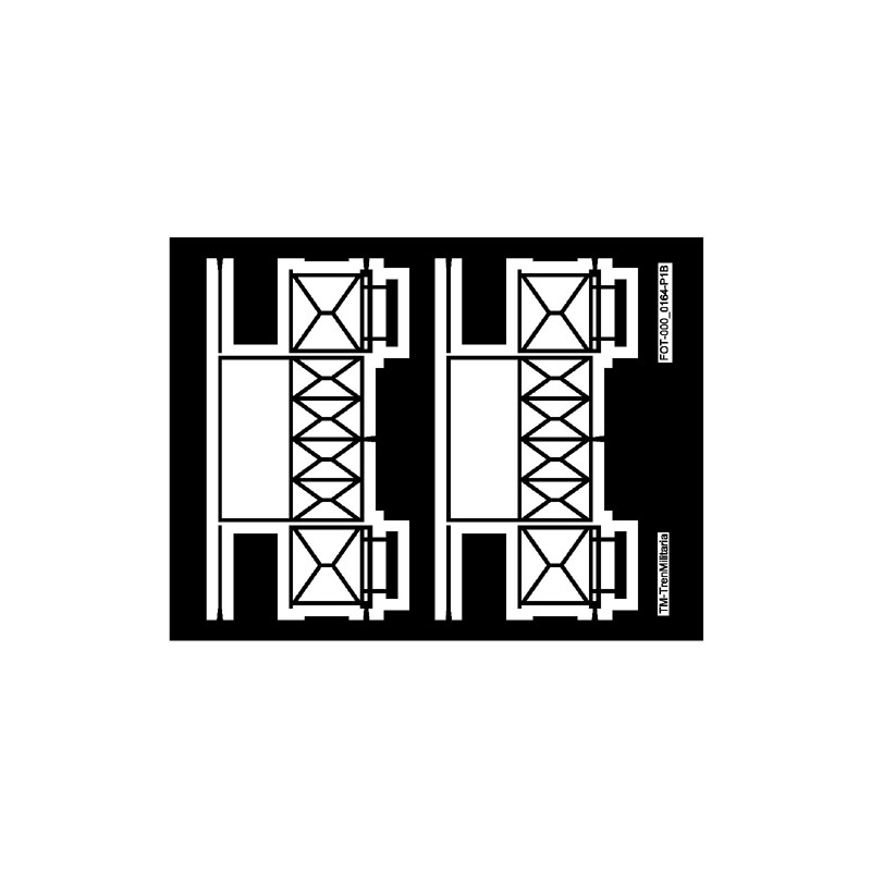 Balconcillo para furgón D-54, FEVE (x2).