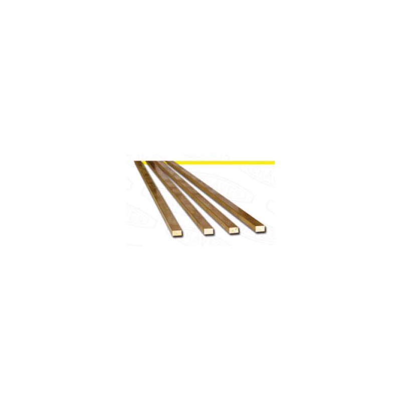 Flat brass profile 6 x 3 mm. HIRSCH 40131