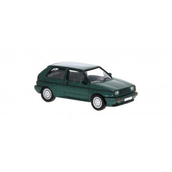 Volkswagen Golf rally, vert foncé.